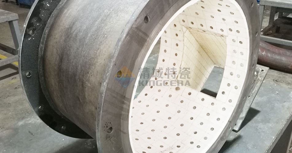 耐磨陶瓷管道如何防止陶瓷片脫落